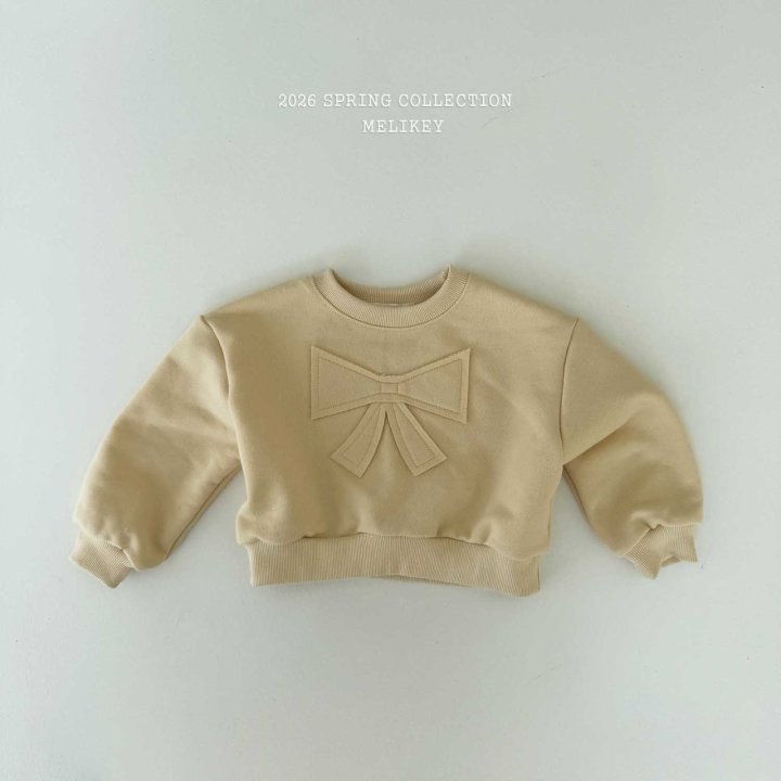 Melikey - Korean Children Fashion - #minifashionista - Butterfly Ribbon Sweatshirt - 4