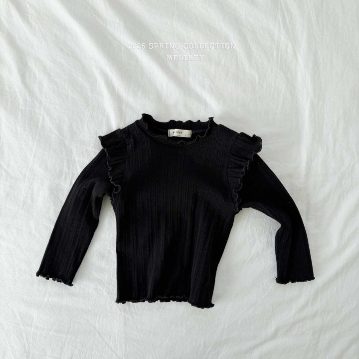Melikey - Korean Children Fashion - #prettylittlegirls - Frill Wing Tee - 6