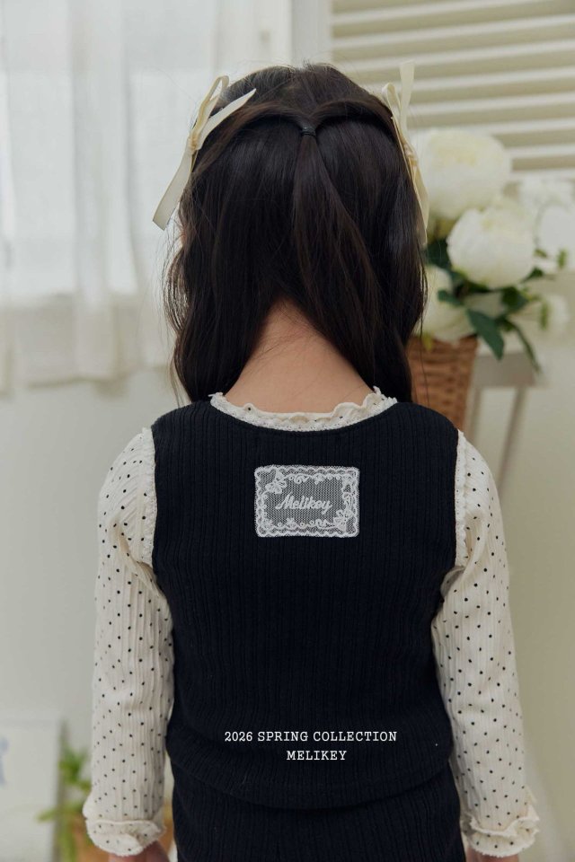 Melikey - Korean Children Fashion - #prettylittlegirls - Celine Lace Sleeveless Tee - 11