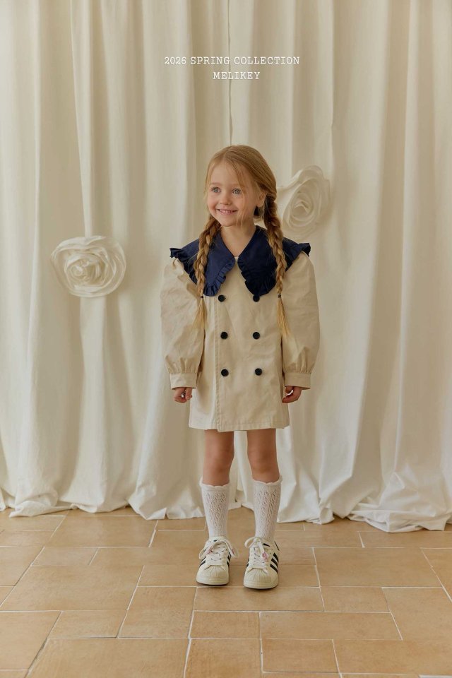 Melikey - Korean Children Fashion - #stylishchildhood - Color Block Sailor Double One-piece - 7
