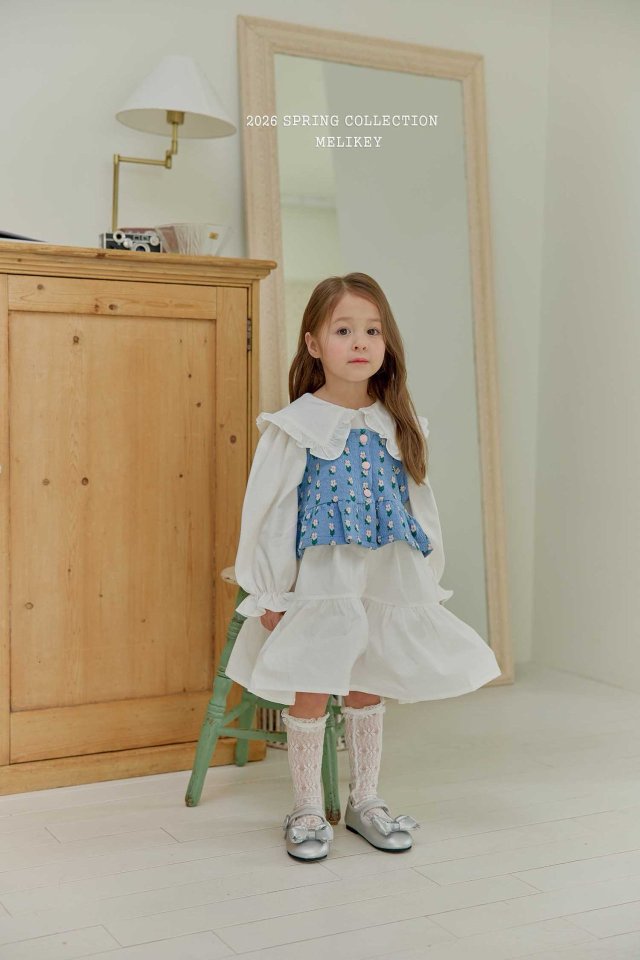 Melikey - Korean Children Fashion - #stylishchildhood - Basic Tiered One-piece - 10
