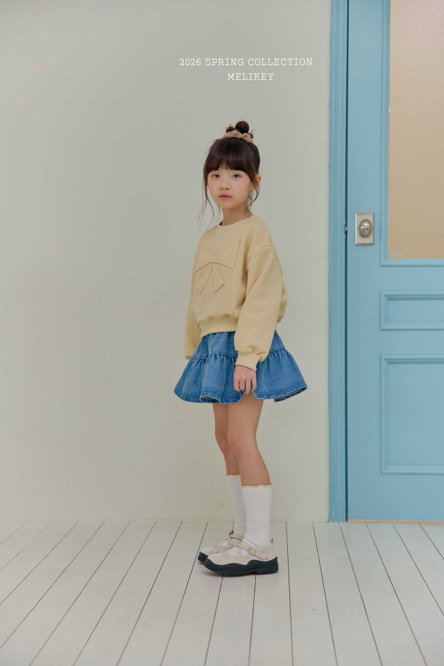 Melikey - Korean Children Fashion - #stylishchildhood - Denim Frill Skirt - 8