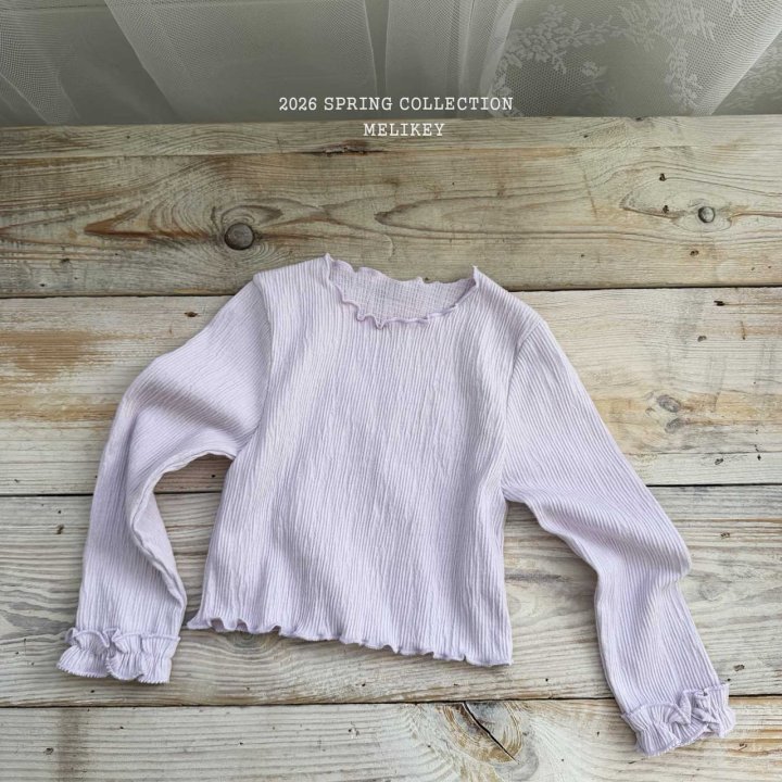 Melikey - Korean Children Fashion - #toddlerclothing - Lucy Frill Tee - 4