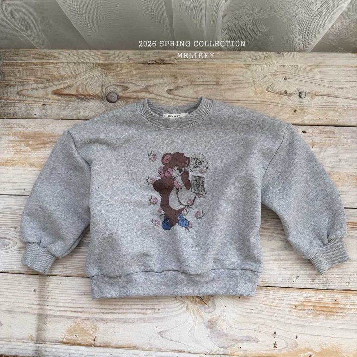 Melikey - Korean Children Fashion - #stylishchildhood - Call Me Bear Sweatshirt - 3