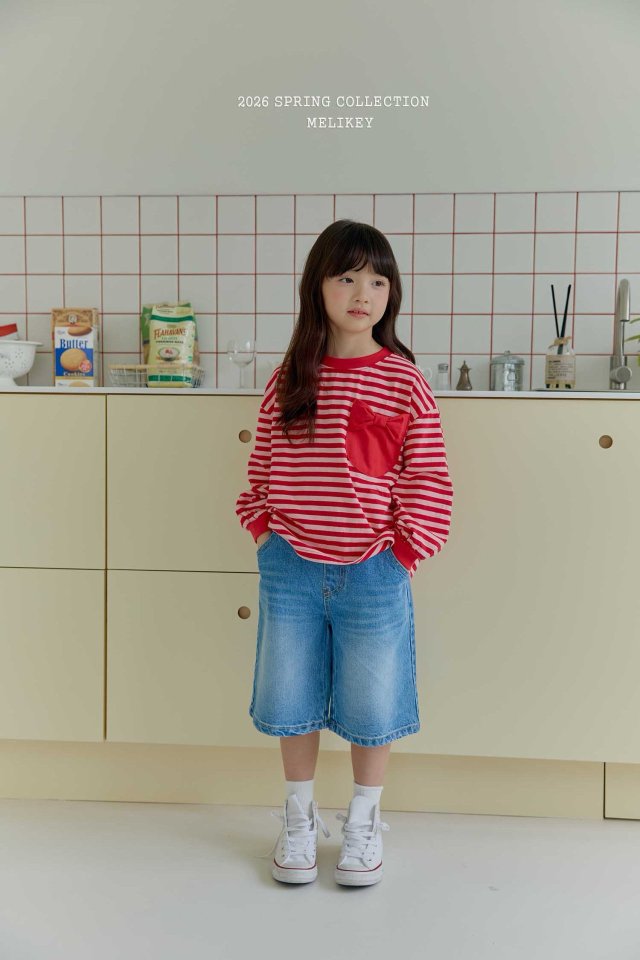 Melikey - Korean Children Fashion - #stylishchildhood - Heart Bermuda Pants - 10