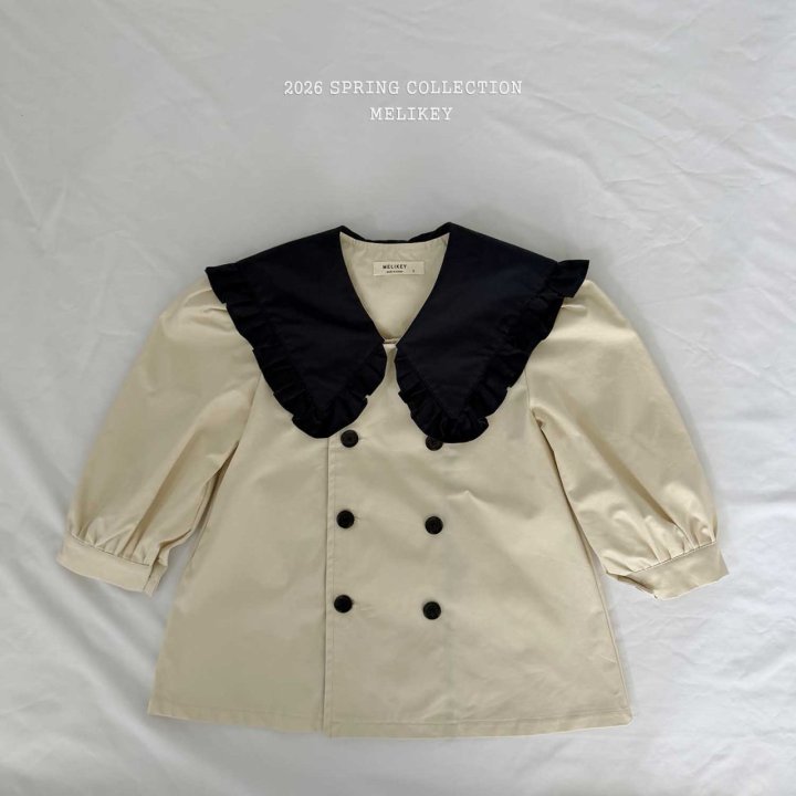 Melikey - Korean Children Fashion - #todddlerfashion - Color Block Sailor Double One-piece - 5