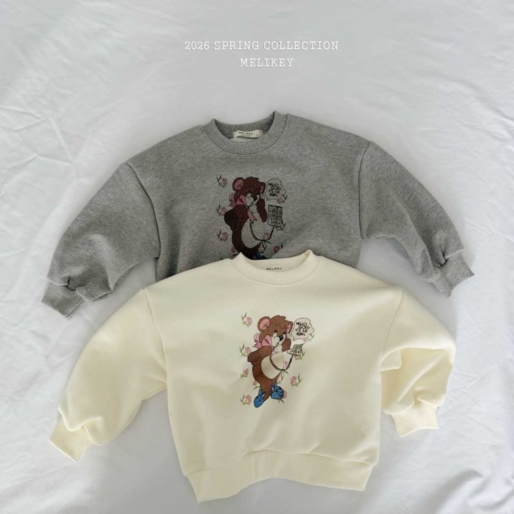 Melikey - Korean Children Fashion - #todddlerfashion - Call Me Bear Sweatshirt