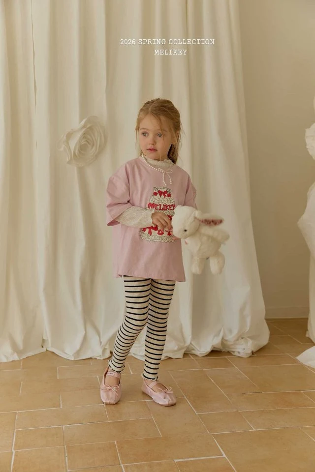 Melikey - Korean Children Fashion - #todddlerfashion - Poppy Stripe Leggings - 11