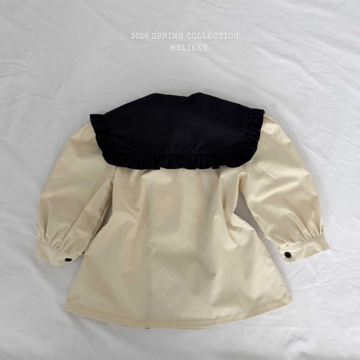Melikey - Korean Children Fashion - #toddlerclothing - Color Block Sailor Double One-piece - 6