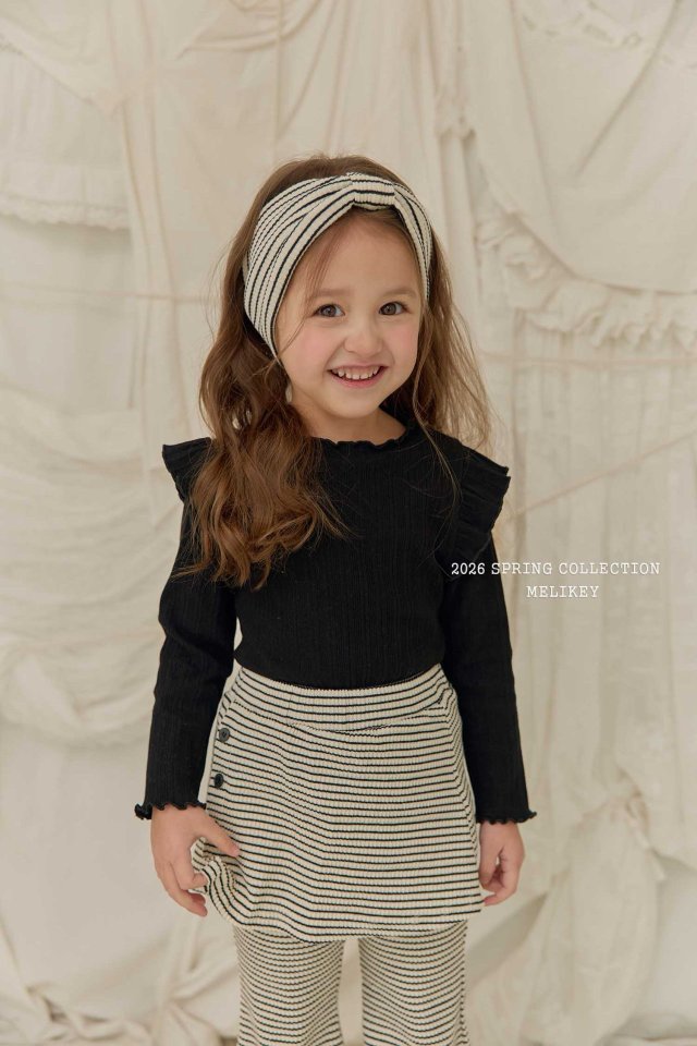 Melikey - Korean Children Fashion - #toddlerclothing - Wrap Bootcut Pants - 12