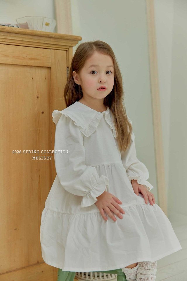 Melikey - Korean Children Fashion - #toddlerclothing - Basic Tiered One-piece - 9