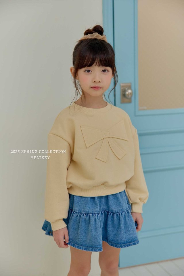 Melikey - Korean Children Fashion - #toddlerclothing - Denim Frill Skirt - 7