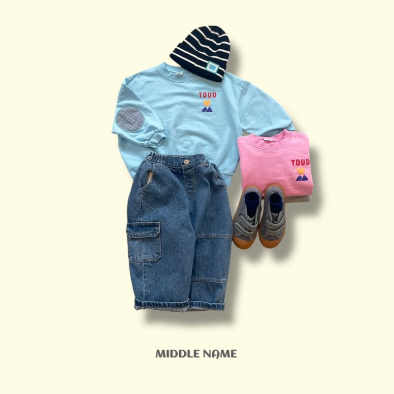 Middle Name - Korean Children Fashion - #Kfashion4kids - Round Patch Sweatshirt - 6
