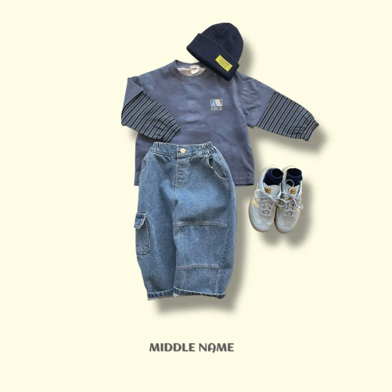 Middle Name - Korean Children Fashion - #stylishchildhood - Honey Water Printed Layered Tee - 4