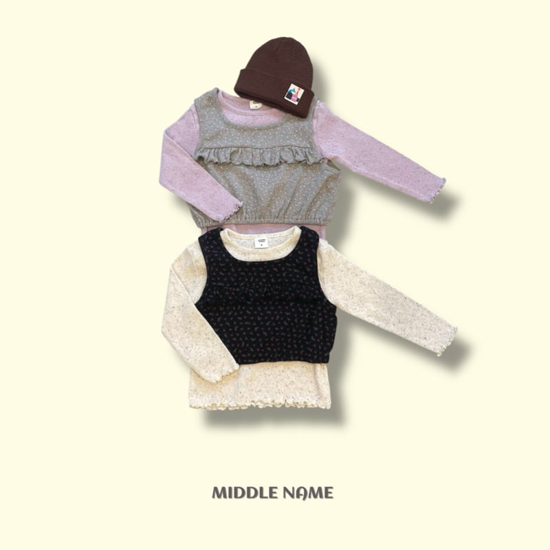 Middle Name - Korean Children Fashion - #childofig - Flower Frill Bustier - 10