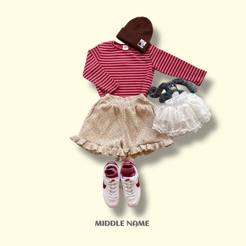 Middle Name - Korean Children Fashion - #childrensboutique - Ribbed Stripe Tee - 3