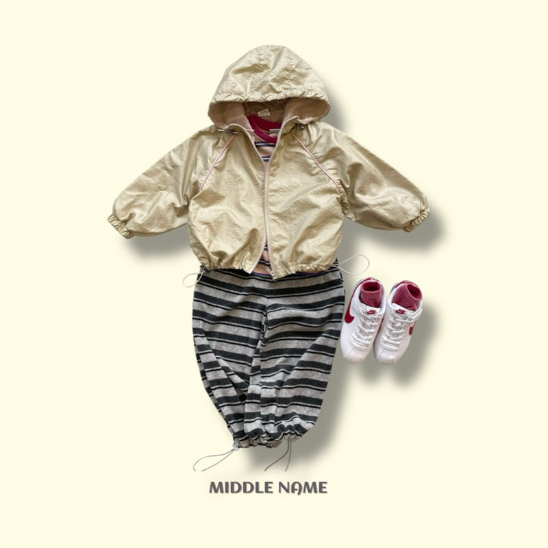 Middle Name - Korean Children Fashion - #childrensboutique - Terry Stripe Pants - 6