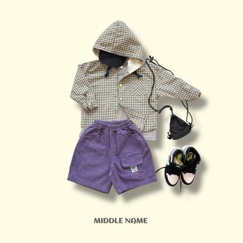 Middle Name - Korean Children Fashion - #discoveringself - Hoodie Check Shirt - 8