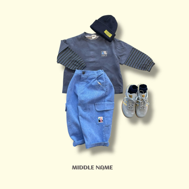 Middle Name - Korean Children Fashion - #discoveringself - Honey Water Printed Layered Tee - 7
