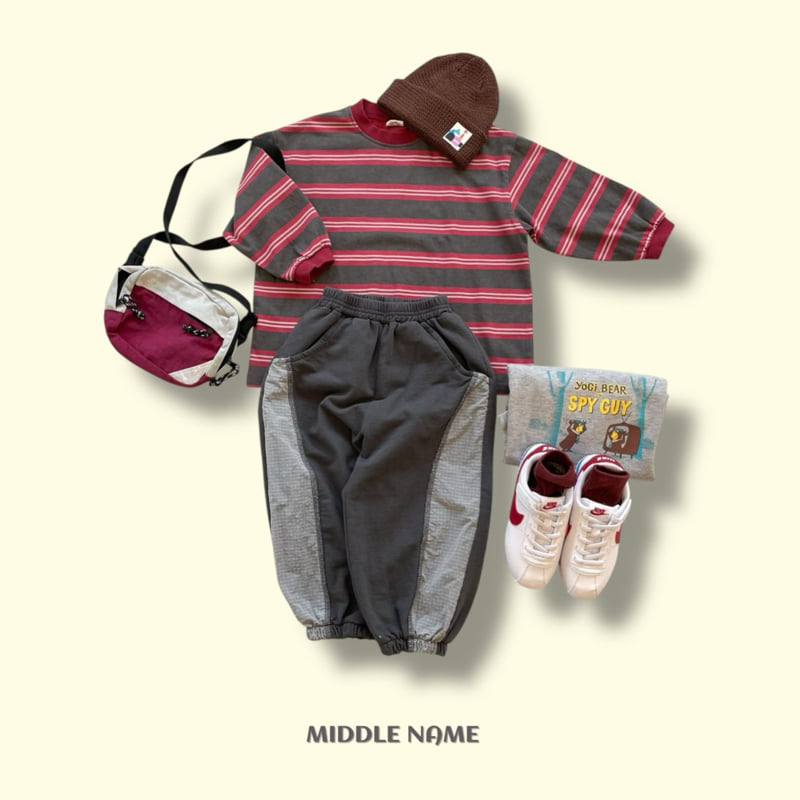 Middle Name - Korean Children Fashion - #discoveringself - Panel Color Block Pants - 6