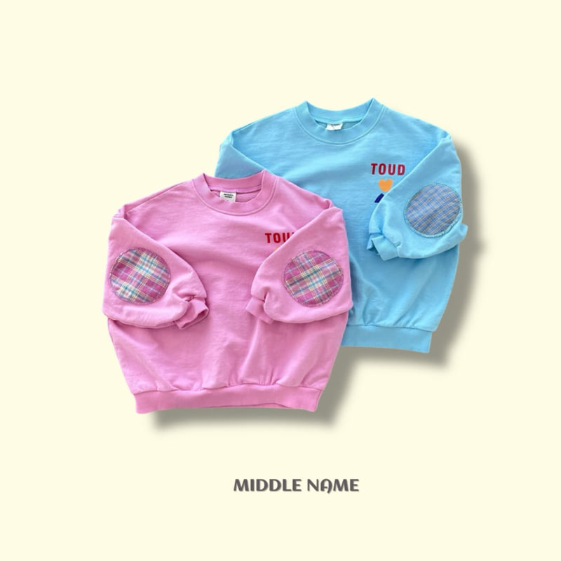 Middle Name - Korean Children Fashion - #discoveringself - Round Patch Sweatshirt