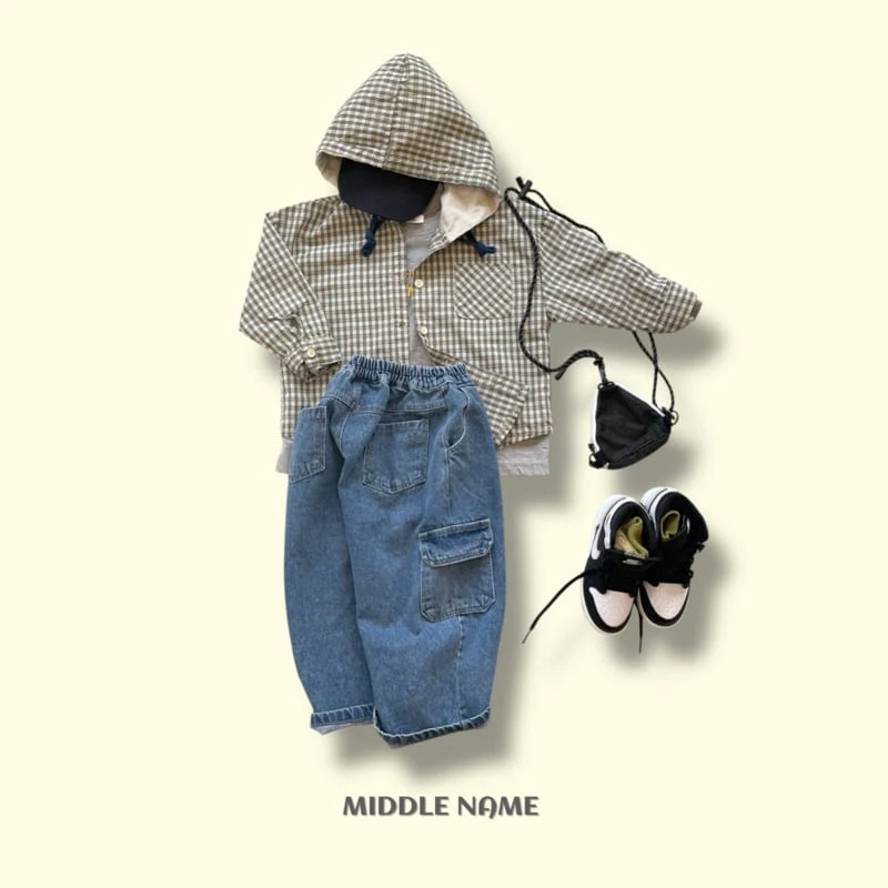 Middle Name - Korean Children Fashion - #fashionkids - Hoodie Check Shirt - 9