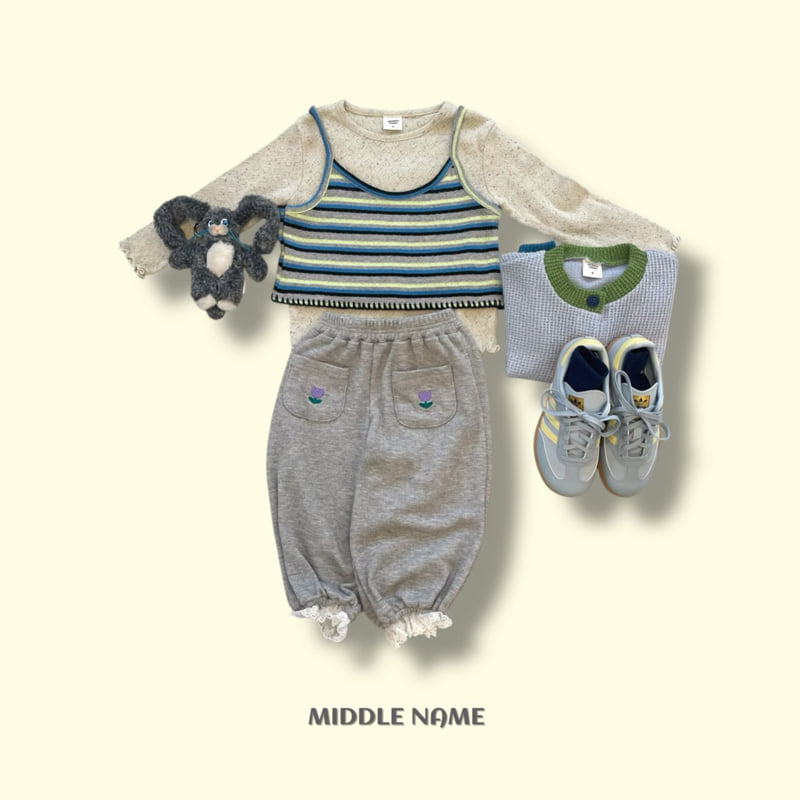 Middle Name - Korean Children Fashion - #discoveringself - Pocket Lace Pants - 4