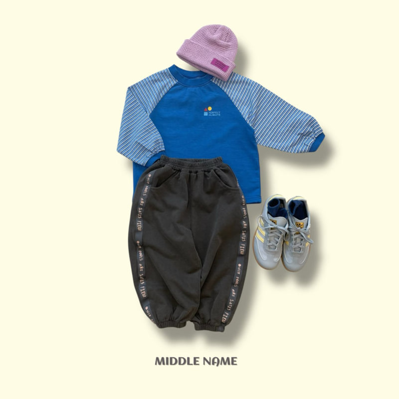 Middle Name - Korean Children Fashion - #kidsshorts - Mixed Stripe Tee - 5