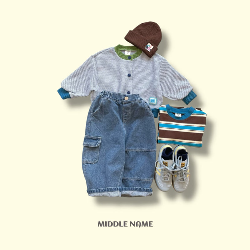 Middle Name - Korean Children Fashion - #kidsshorts - Hip Denim Pants - 12