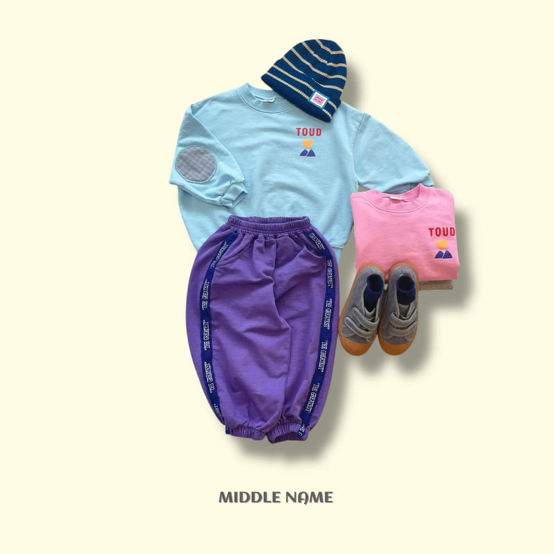 Middle Name - Korean Children Fashion - #kidsshorts - Pigment Tape Jogger Pants - 6