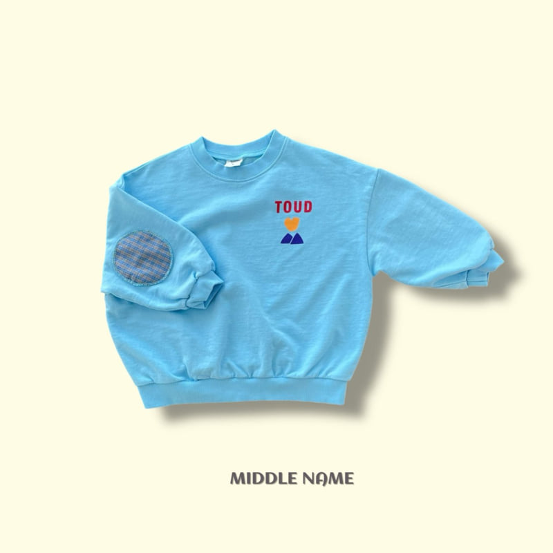 Middle Name - Korean Children Fashion - #kidsshorts - Round Patch Sweatshirt - 3