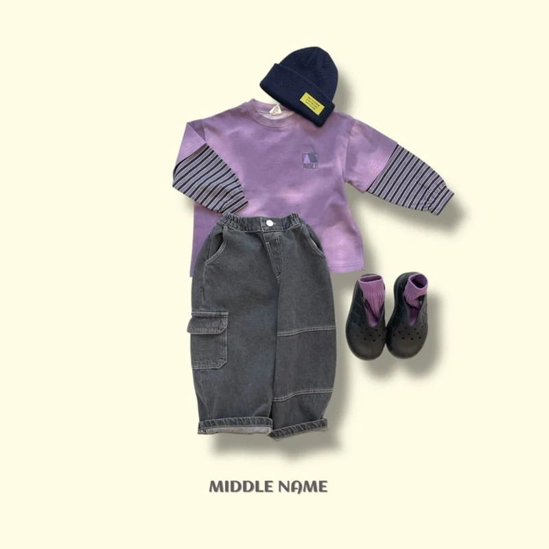 Middle Name - Korean Children Fashion - #kidsstore - Honey Water Printed Layered Tee - 10