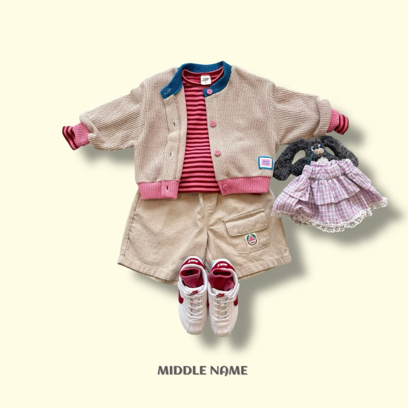 Middle Name - Korean Children Fashion - #kidsstore - Ribbed Stripe Tee - 8