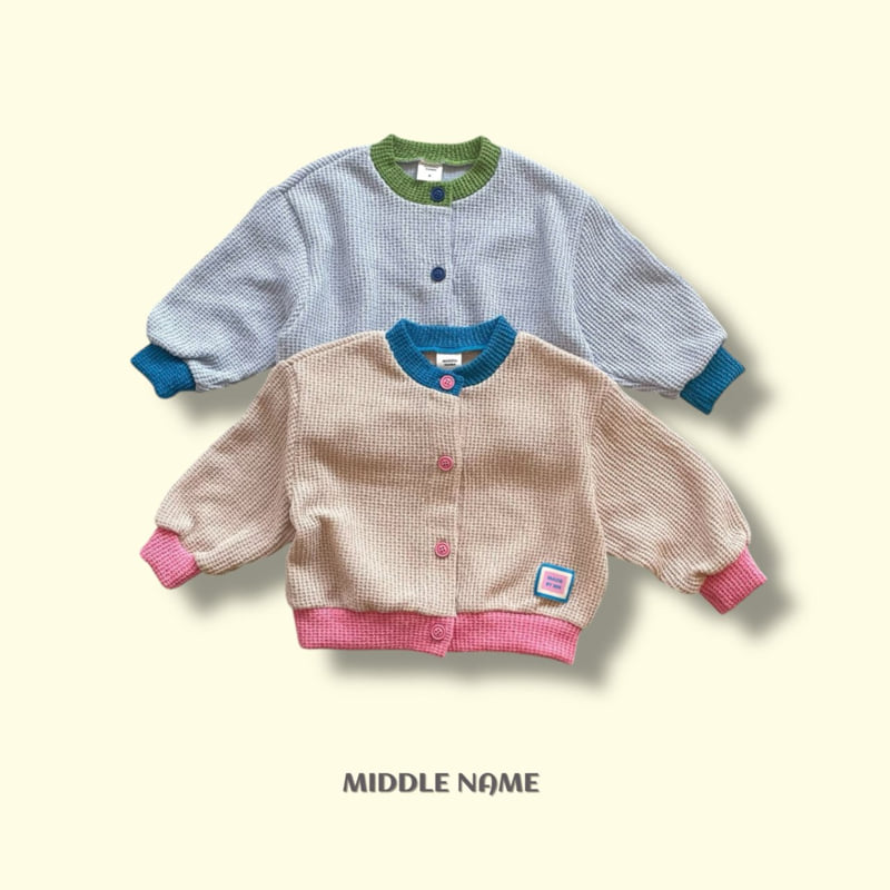 Middle Name - Korean Children Fashion - #kidsstore - Color Point Cardigan
