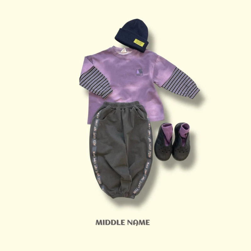 Middle Name - Korean Children Fashion - #kidzfashiontrend - Honey Water Printed Layered Tee - 11