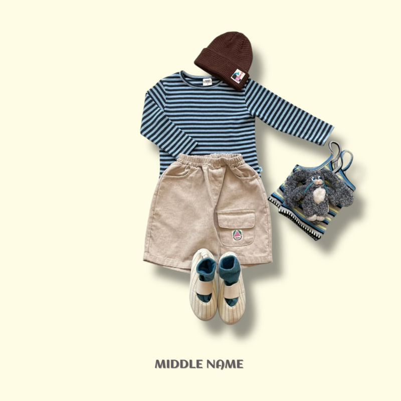 Middle Name - Korean Children Fashion - #kidzfashiontrend - Ribbed Stripe Tee - 9