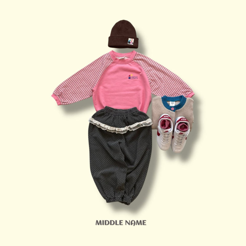 Middle Name - Korean Children Fashion - #kidzfashiontrend - Dot Lace Pants - 8