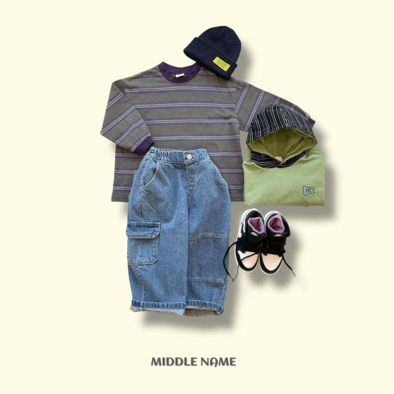 Middle Name - Korean Children Fashion - #kidzfashiontrend - Pigment Multi Stripe Tee - 6