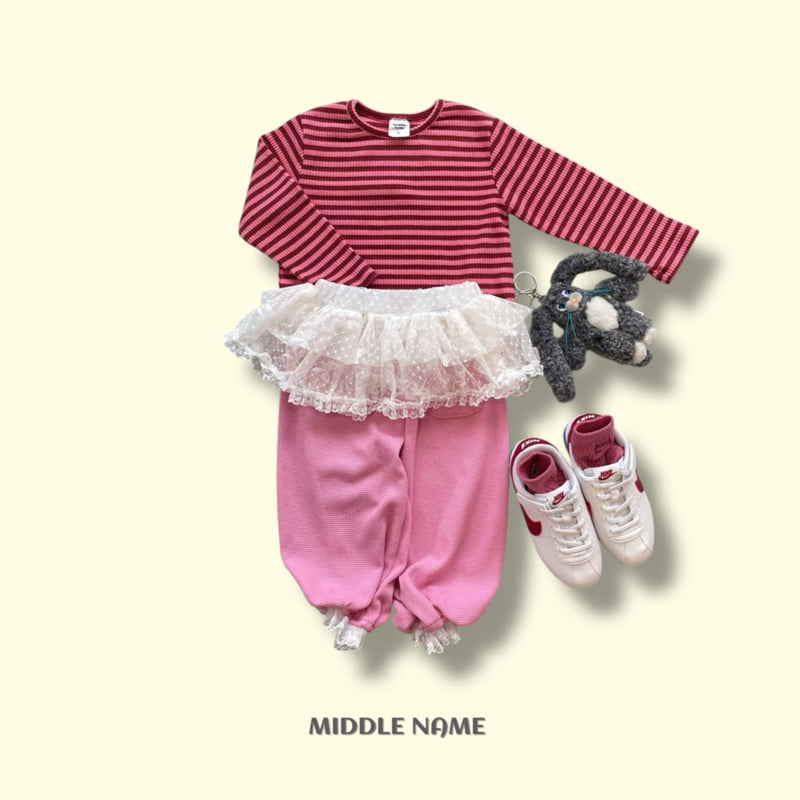Middle Name - Korean Children Fashion - #littlefashionista - Pocket Lace Pants - 9