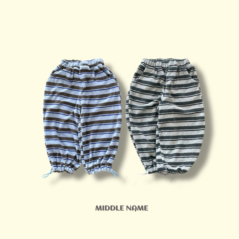 Middle Name - Korean Children Fashion - #magicofchildhood - Terry Stripe Pants