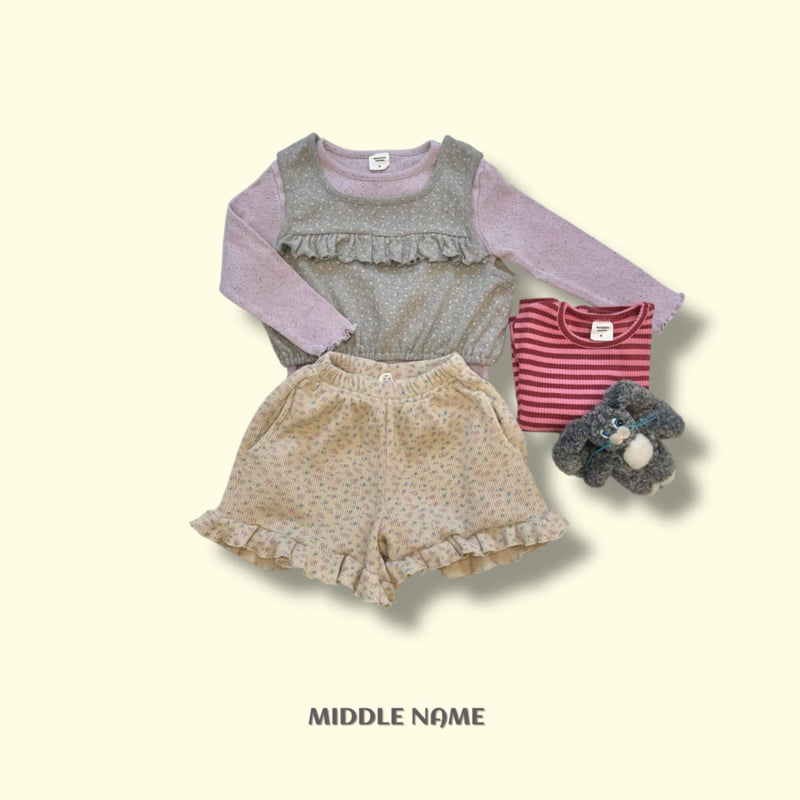 Middle Name - Korean Children Fashion - #minifashionista - Flower Frill Bustier - 8