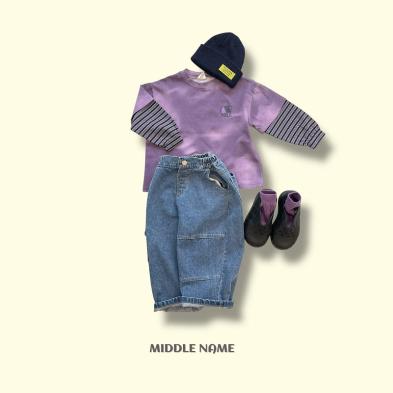 Middle Name - Korean Children Fashion - #prettylittlegirls - Hip Denim Pants - 5