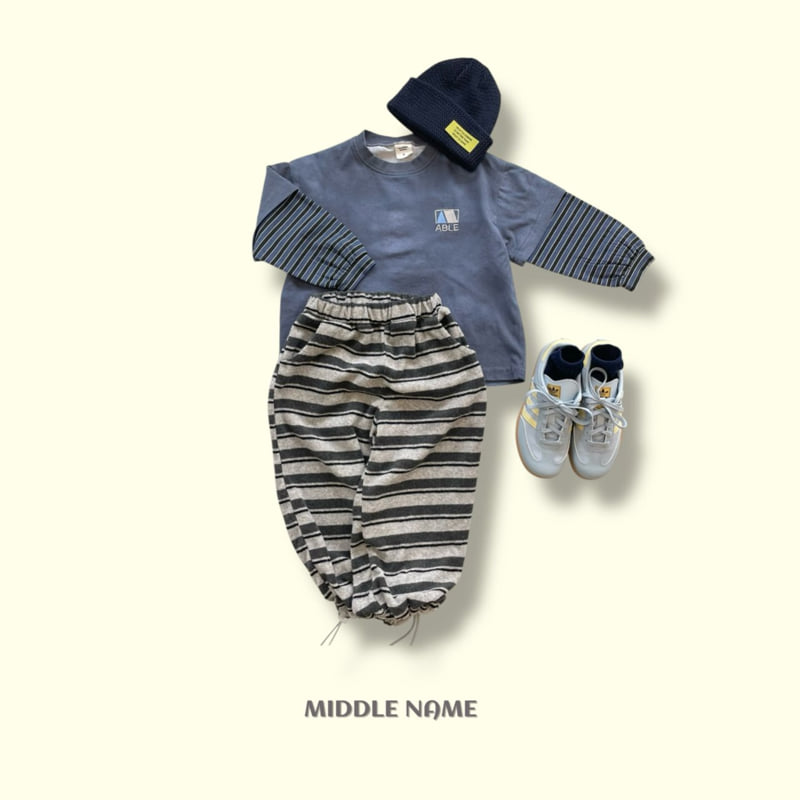 Middle Name - Korean Children Fashion - #stylishchildhood - Honey Water Printed Layered Tee - 3