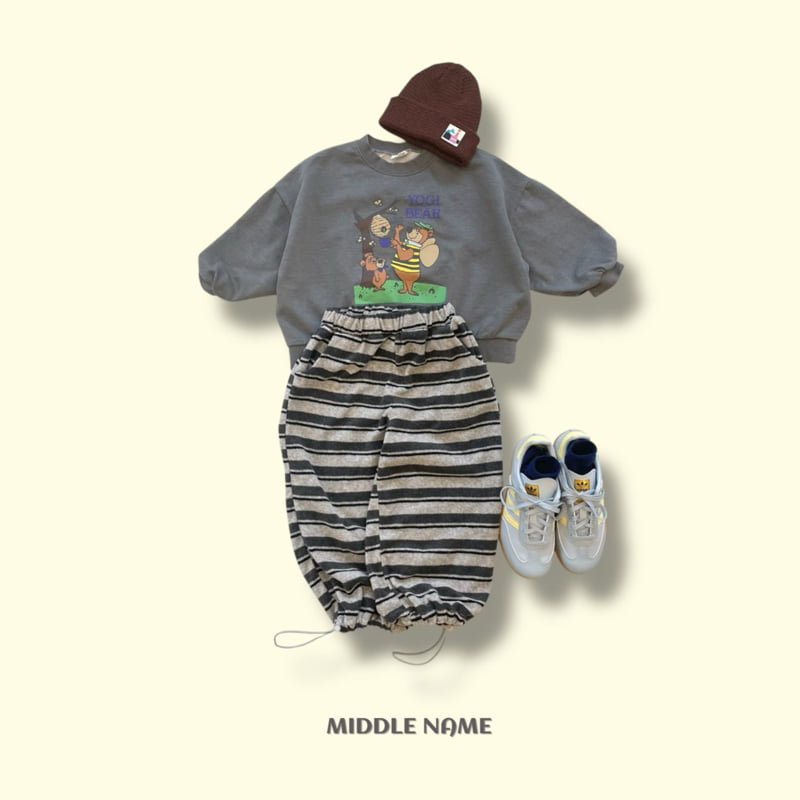 Middle Name - Korean Children Fashion - #todddlerfashion - Honeybee Bear Sweatshirt - 7