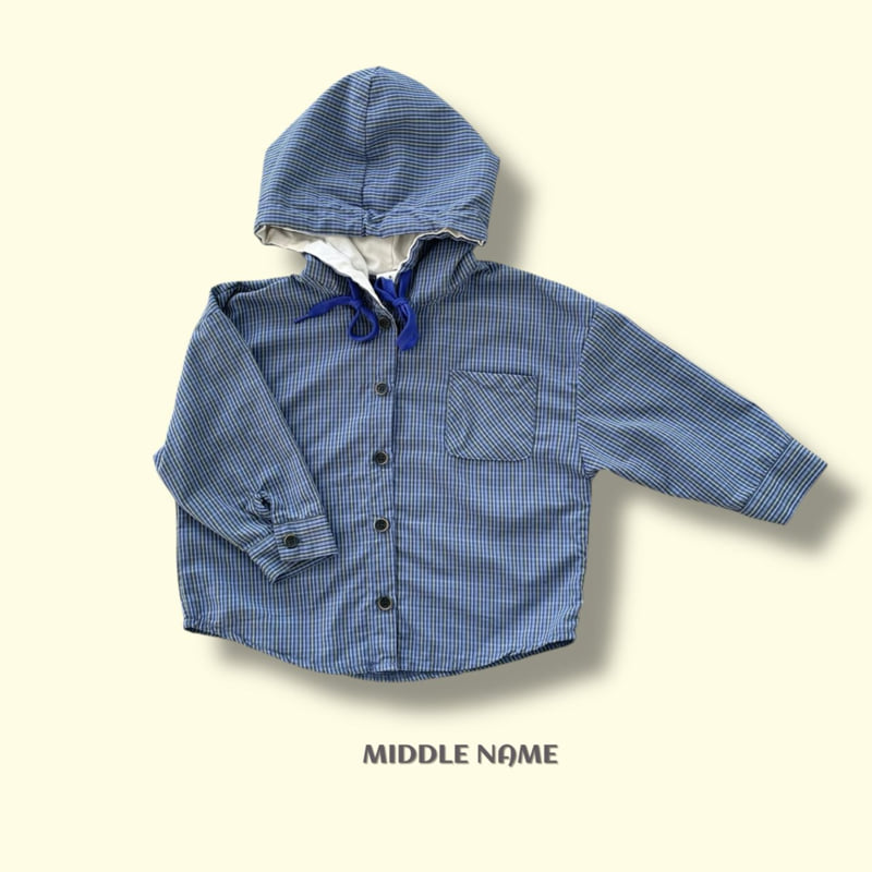 Middle Name - Korean Children Fashion - #toddlerclothing - Hoodie Check Shirt - 3