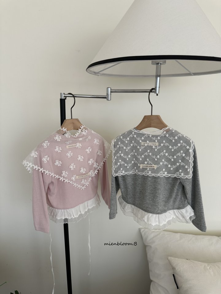 Mienbloom B - Korean Baby Fashion - #babyboutique - Bebe Lace Tee - 8