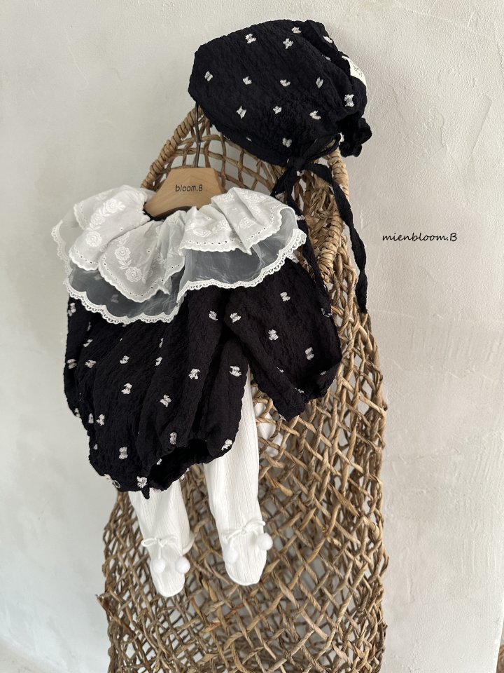 Mienbloom B - Korean Baby Fashion - #babyboutique - Bebe Pom Pom Bonnet - 6