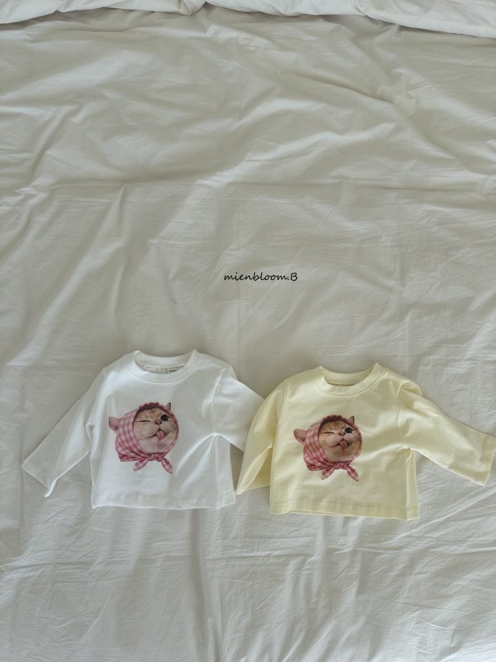 Mienbloom B - Korean Baby Fashion - #babyboutique - Bebe Cat Tee