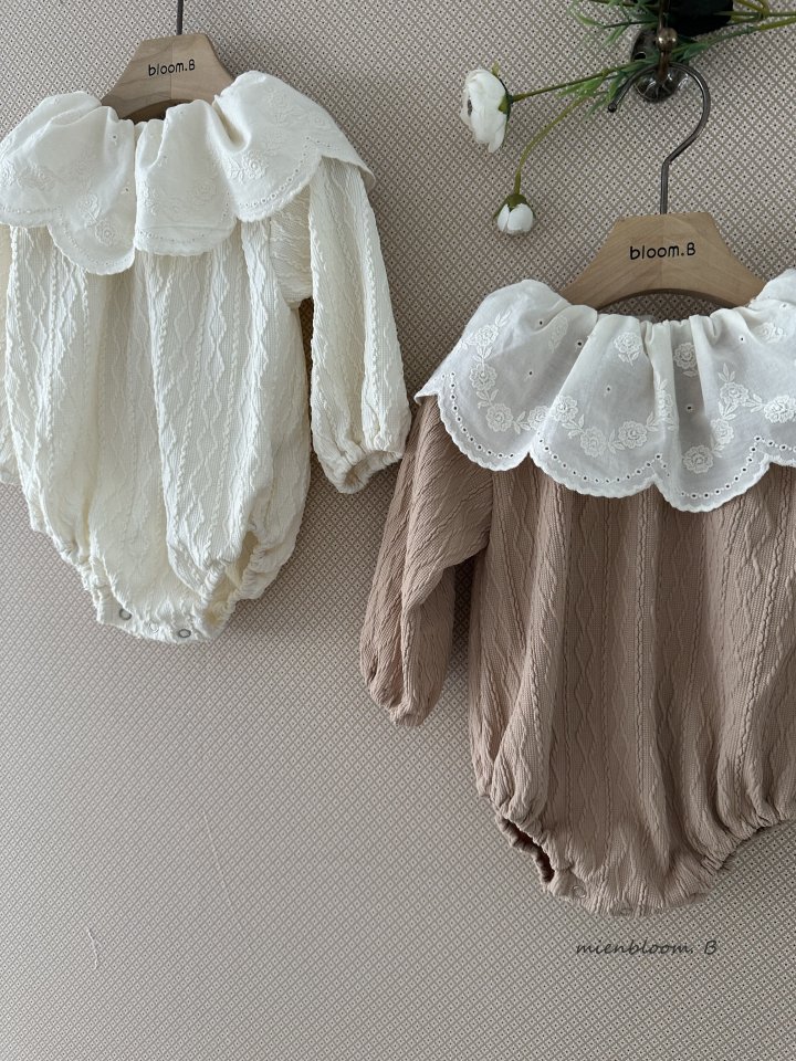Mienbloom B - Korean Baby Fashion - #babyboutiqueclothing - Bebe Knit Lace Suit - 2