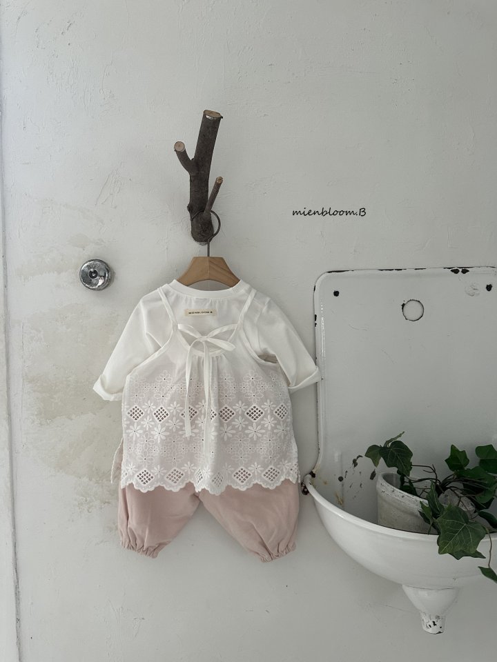 Mienbloom B - Korean Baby Fashion - #babyboutiqueclothing - Bebe Garden Flower One-piece - 9
